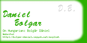 daniel bolgar business card